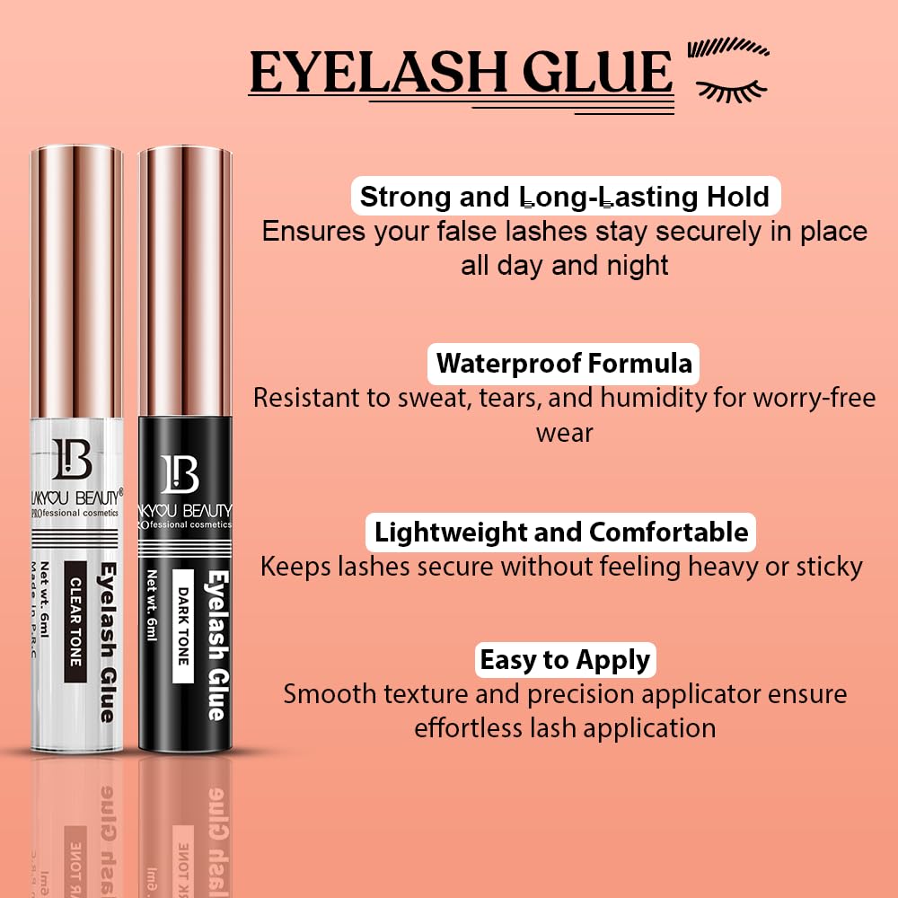 Waterproof Eyelash Glue Clear Tone