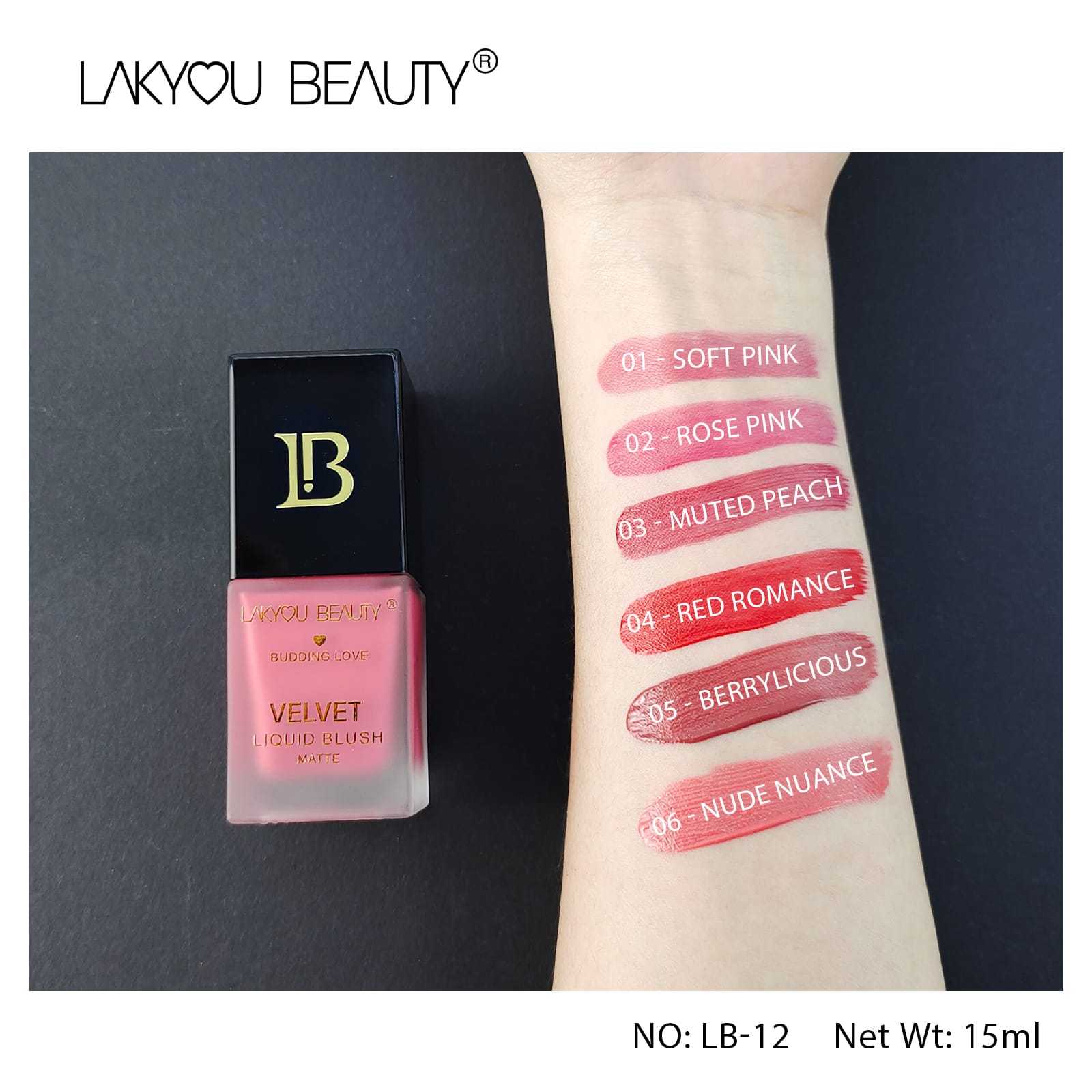 Budding Love Valvet Liquid Matte Blush - 15ml