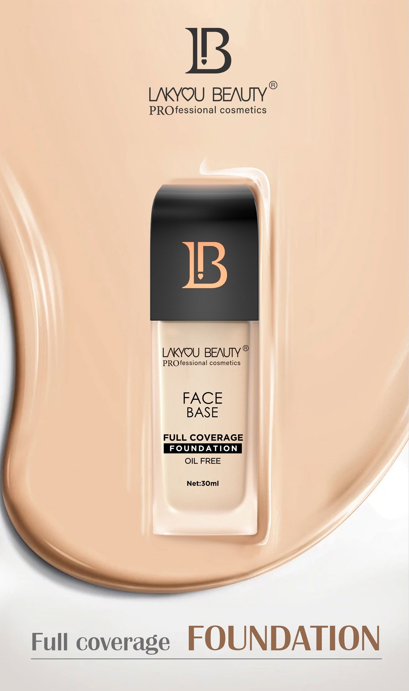 Face Base Full Coverage Foundation - 30ml